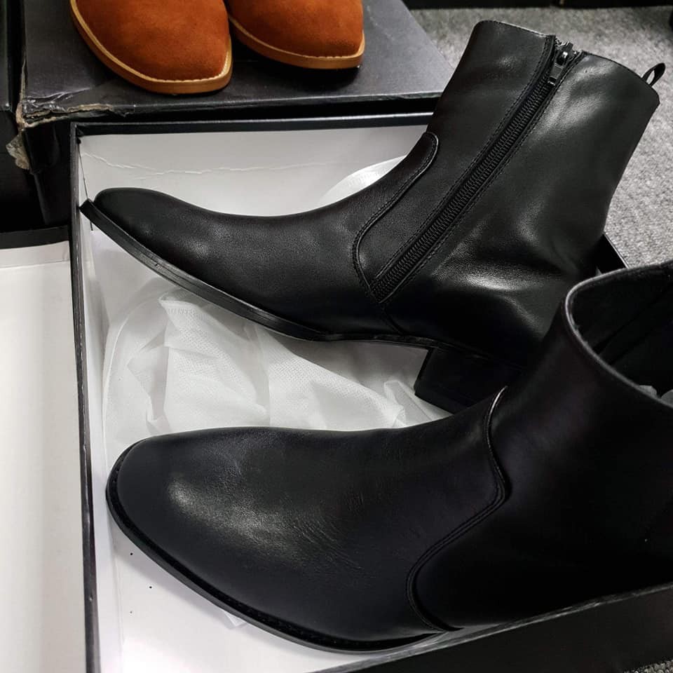 ZIPPER BOOT leather Saint Laurent Paris