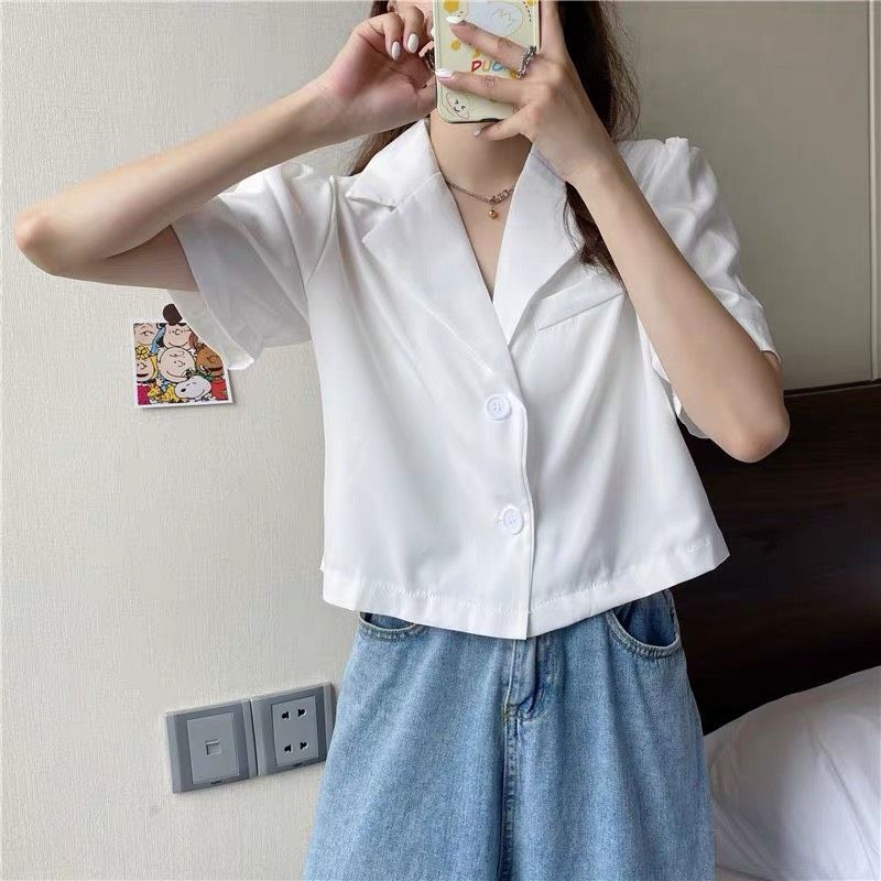 ÁO BLAZER MỎNG TAY LỬNG CROPTOP SIÊU XINH | BigBuy360 - bigbuy360.vn