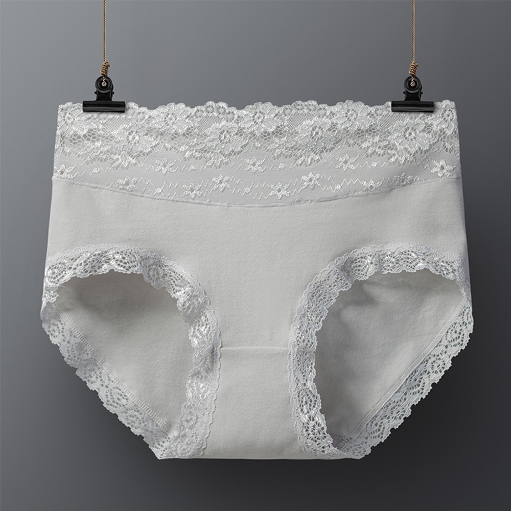 Quần Lót Cotton Viền Ren Lưng Cao Dễ Thương Cho Nữ | BigBuy360 - bigbuy360.vn