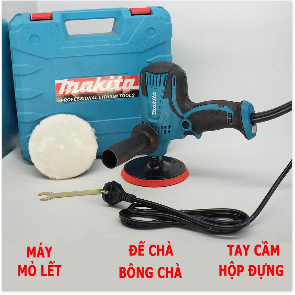 Máy đánh bóng ô tô MAKITA GV6010 6 cấp độ - Máy đánh bóng ô tô, xe máy Mini - Dụng cụ chà nhám - HÀNG XỊN GIÁ SỐC