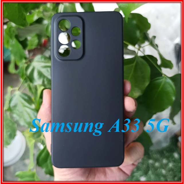 Ốp lưng Samsung Galaxy A33 5G - Ốp lưng dẻo đen hạn chế bám vân tay, bảo vệ camera Samsung galaxy A3