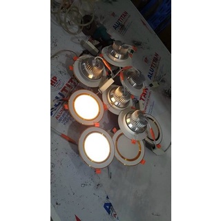Đèn LED âm trần Downlight đổi màu 3 chế độ  9W - BH 2 năm, đèn trần