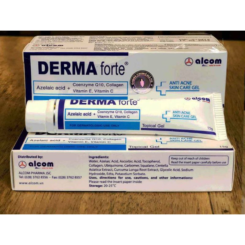 ✅[CHÍNH HÃNG] Derma Forte Gel 15g, Ngừa Mụn Trứng Cá, Giảm Thâm, DermaForte Tái Tạo Da | BigBuy360 - bigbuy360.vn