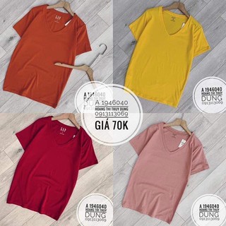 Áo Basic Cổ Tim Trơn Nhiều Màu (Rẻ bất chấp)