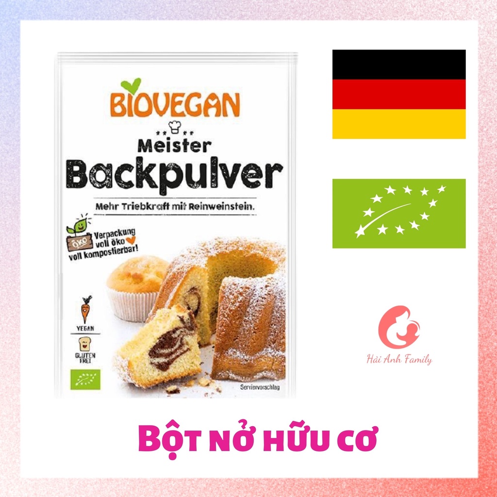 [BIOVEGAN] Bột nở hữu cơ cao cấp làm bánh cho bé