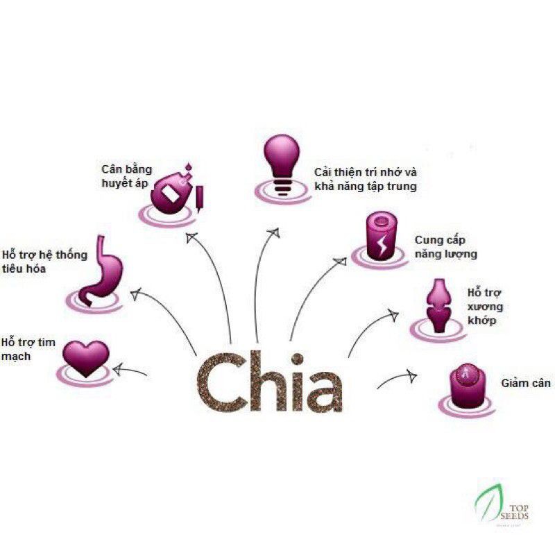 Hạt chia Úc BLACK BAG CHIA gói 500g