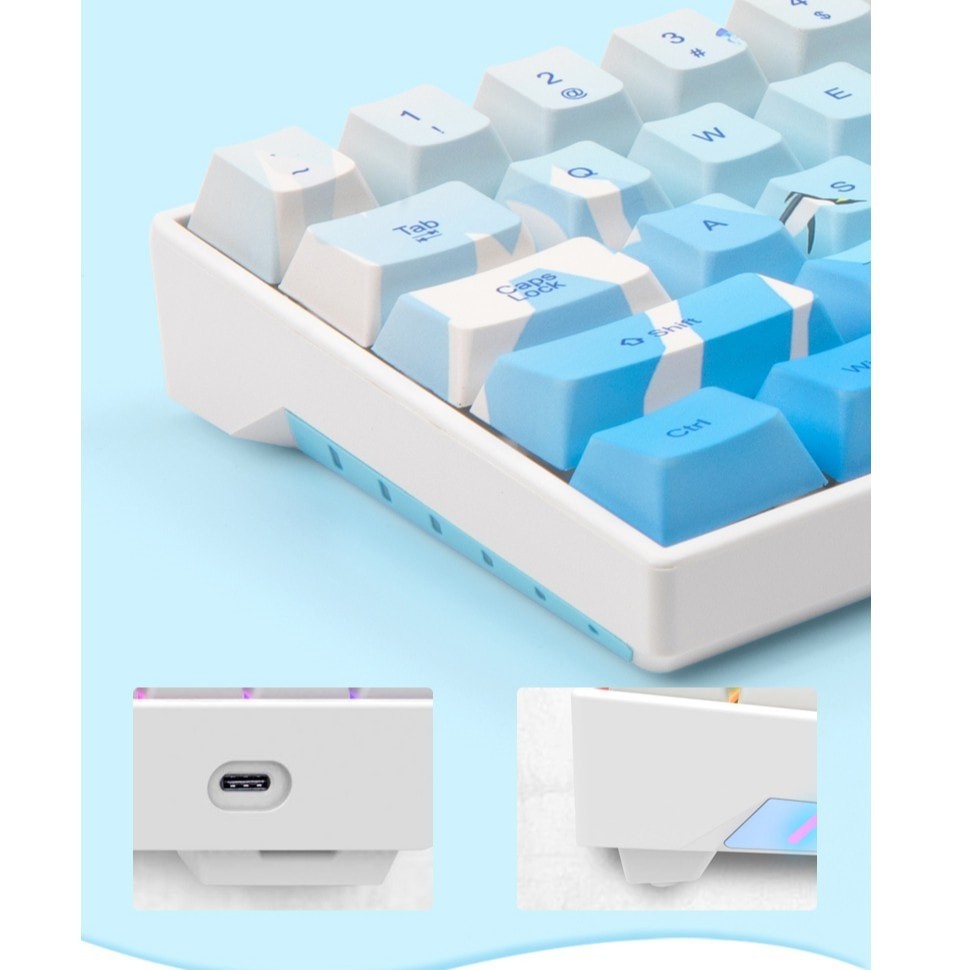 (CÓ SẴN) Bộ Set Keycap PBT Doubleshot Cao Cấp Dùng Cho Bàn Phím RK71 hoặc các bàn phím cỡ 60% 70%