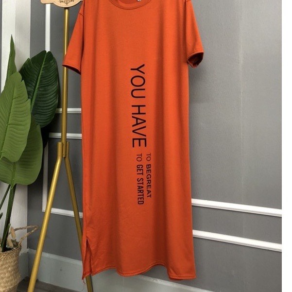 Váy bầu YOU HAVE - đầm bầu From Rộng Dáng Dài Có Size Tới 75Kg