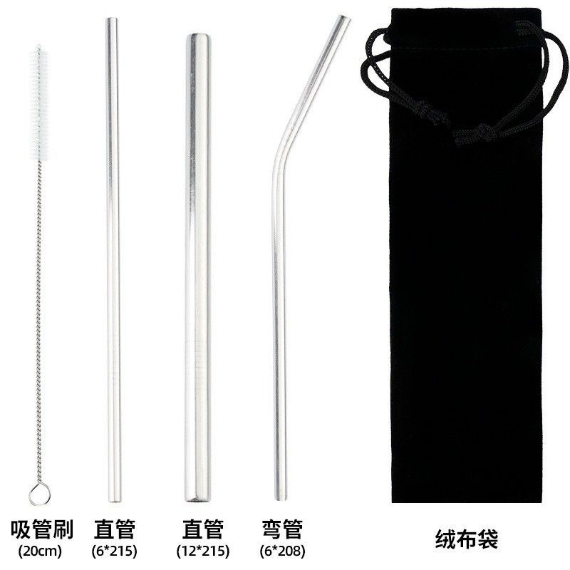 SET ỐNG HÚT NINOX 304 CÁC CỠ KÈM CỌ RỬA VỆ SINH AN TOÀN CHO SỨC KHỎE NGƯỜI TIÊU DÙNG