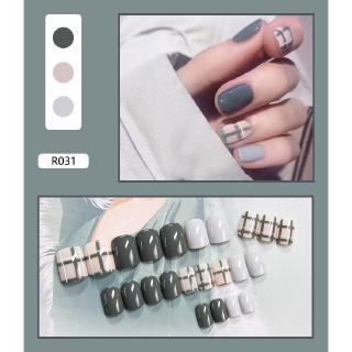 [Hàng mới về] Hộp 24 móng giả họa tiết độc đáo dùng trang trí móng R031