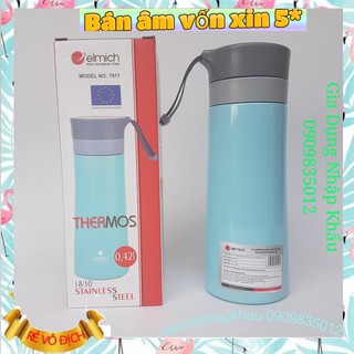 Bình giữ nhiệt ELMICH mini inox 304 420ml có dây sách EL7917