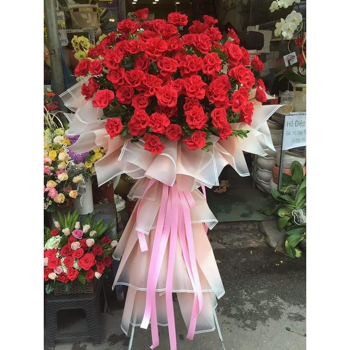 Giấy Gói Hoa Bóng Mờ Viền Mờ Rộng 2 Đầu Sáng
