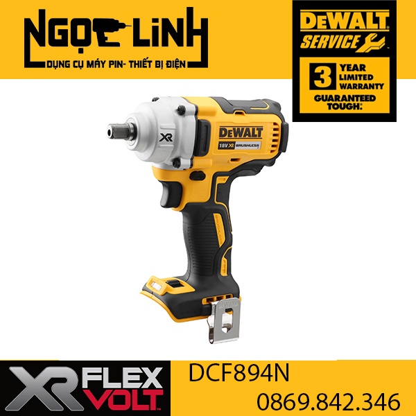 Máy vặn bu lông động lực pin Dewalt DCF894N-KR ( Chưa Pin &amp; Sạc ) (Dewalt DCF894)