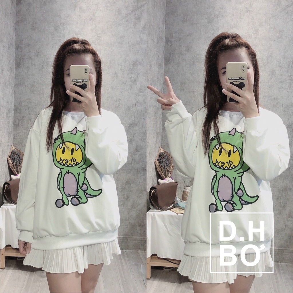 ÁO SWEATER KHỦNG LONG DR CHẤT NỈ NGOẠI