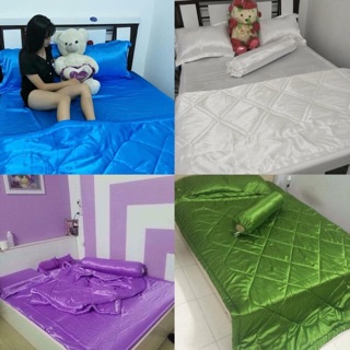 Bộ ga phi lụa thái Tuấn 1m6 (hình thật 100%)