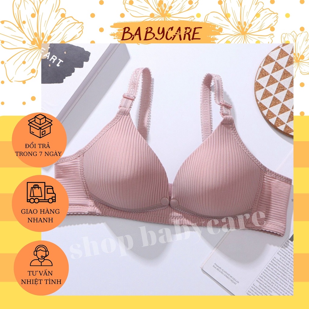 ÁO LÓT BẦU CHẤT COTTON CHO CON BÚ- CÓ CÚC NGANG TIÊN LỢI CHO MẸ