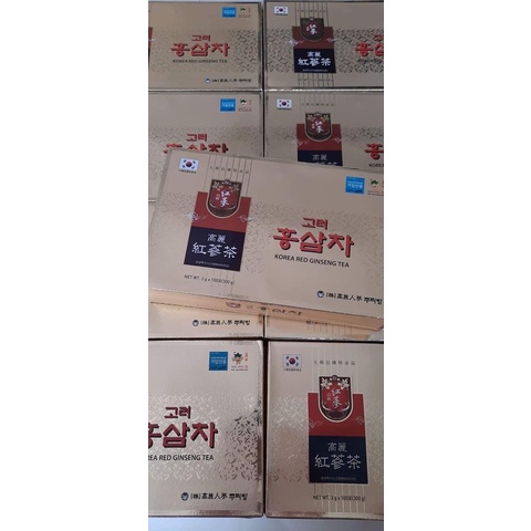 Trà Hồng Sâm Hàn Quốc, Hộp 100 gói