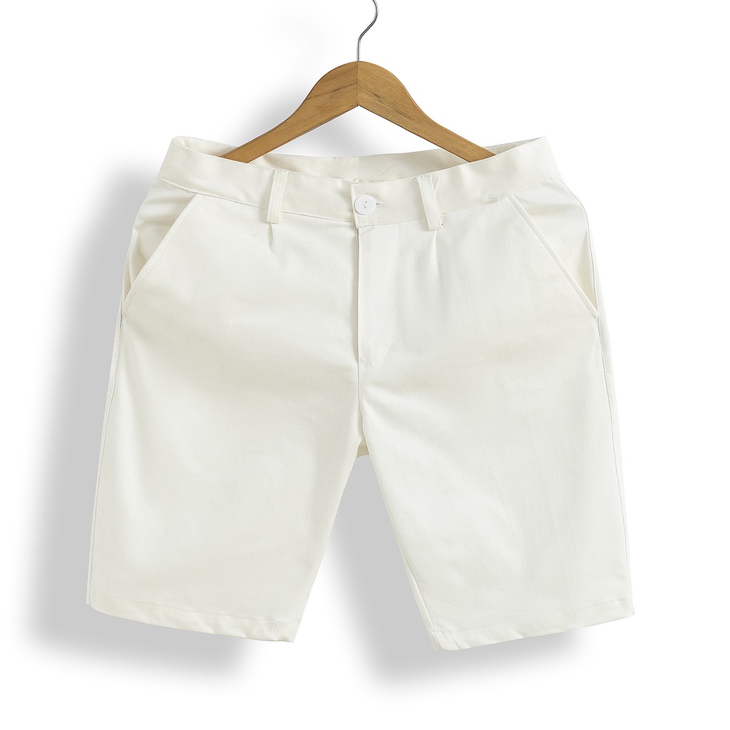 Quần Short Nam Kaki Cao Cấp Mặc Thoải Mái Màu Trắng Đen ABANDON H3