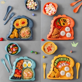 Set 4 Khay Đựng Thức Ăn Chống Nóng Cho Bé Mới