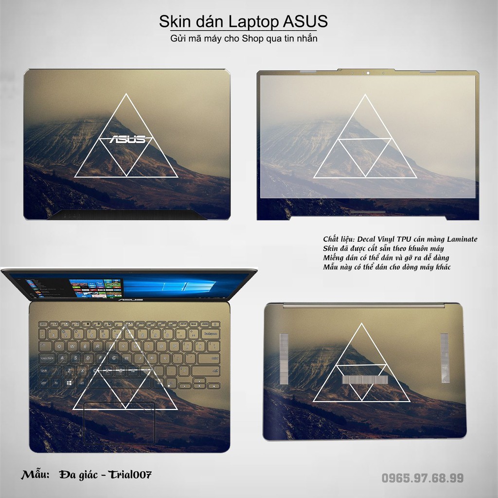 Skin dán Laptop Asus in hình Đa giác _nhiều mẫu 2 (inbox mã máy cho Shop)