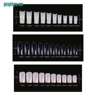 Set 100 Móng Tay Giả Kiểu Pháp Tự Nhiên