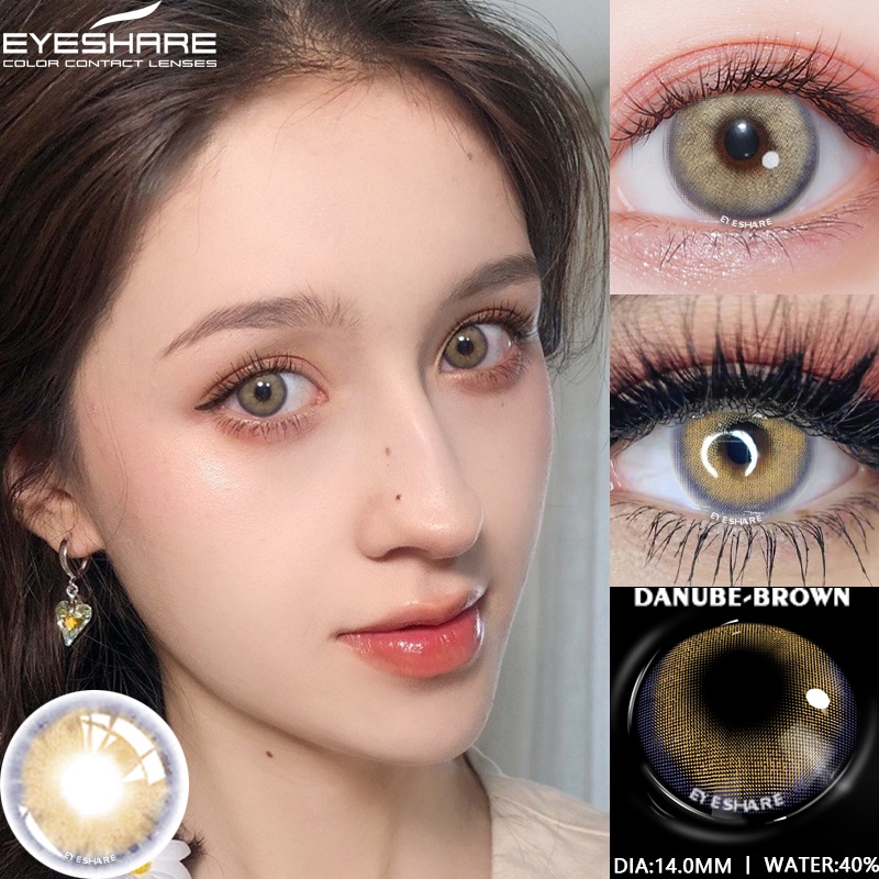 [Hàng mới về] 1 cặp kính áp tròng mềm mịn eyeshare