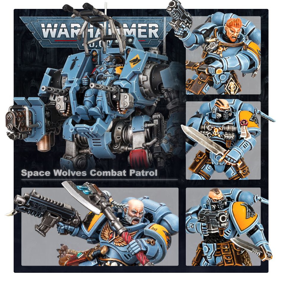 Mô hình nhân vật Warhammer 40k COMBAT PATROL: SPACE WOLVES