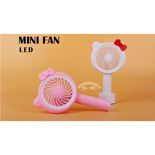 Quạt sạc mini kitty thay pin được