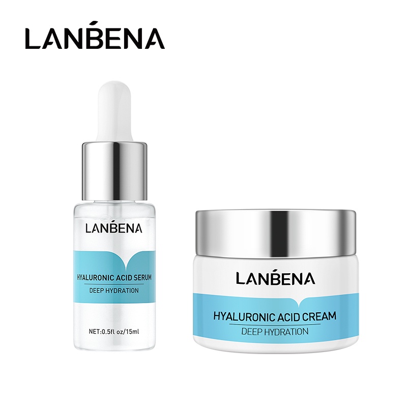 Kem/ serum LANBENA axit hyaluronic dưỡng ẩm làm dịu da chống nhăn 15ml