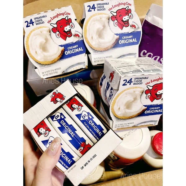 Phomai Con bò The Laughing Cow Nội Địa Mỹ [Ảnh thật shop chụp]