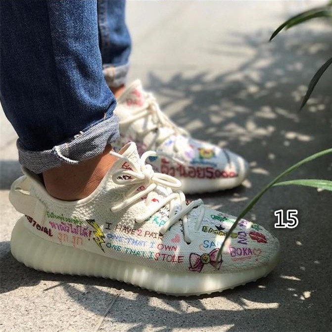 Giày Thể Thao Chạy Bộ Adidas Yeezy 350v2 14 Màu 100% Kích Thước Eu36-48