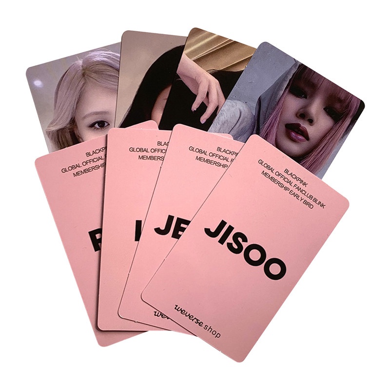 Set 4 Tấm Thẻ Ảnh Lomo In Hình Nhóm Nhạc Kpop BLACKPINK