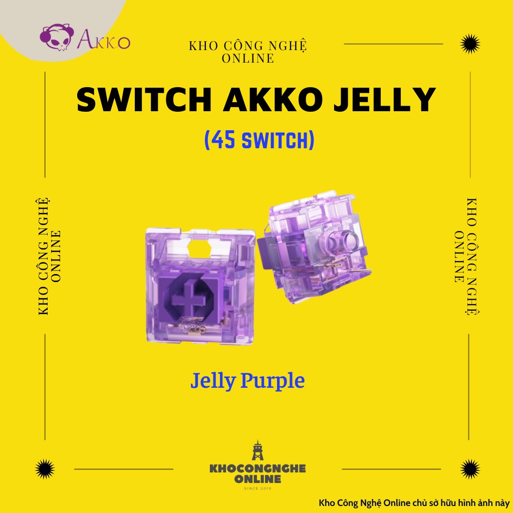 [Chính hãng] Switch lẻ thay nóng cho bàn phím cơ AKKO CS switch| Jelly switch &amp; TTC switch - Hàng mới 100%