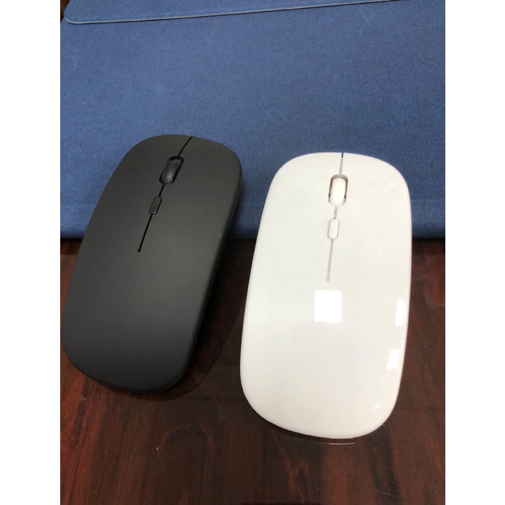 Chuột không dây V82 kiểu dáng đơn giản mỏng nhẹ dành cho máy tính, chống ồn khi làm việc chơi game , bảo hành 12 tháng