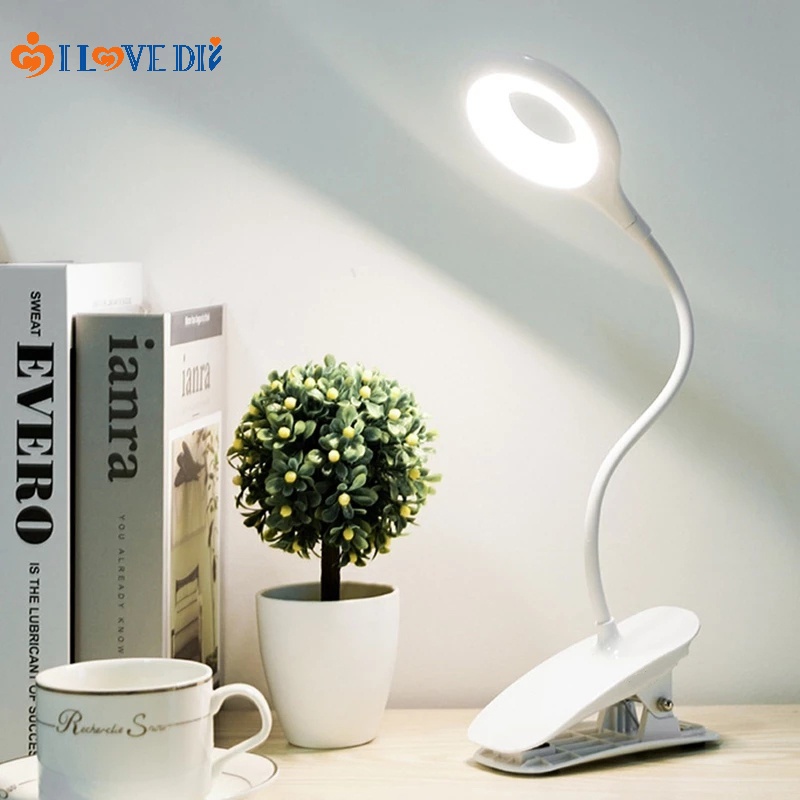 1 Đèn LED Đọc Sách Bảo Vệ Mắt Để Bàn Mềm Mại Có Thể Điều Chỉnh Sạc Bằng Cổng USB