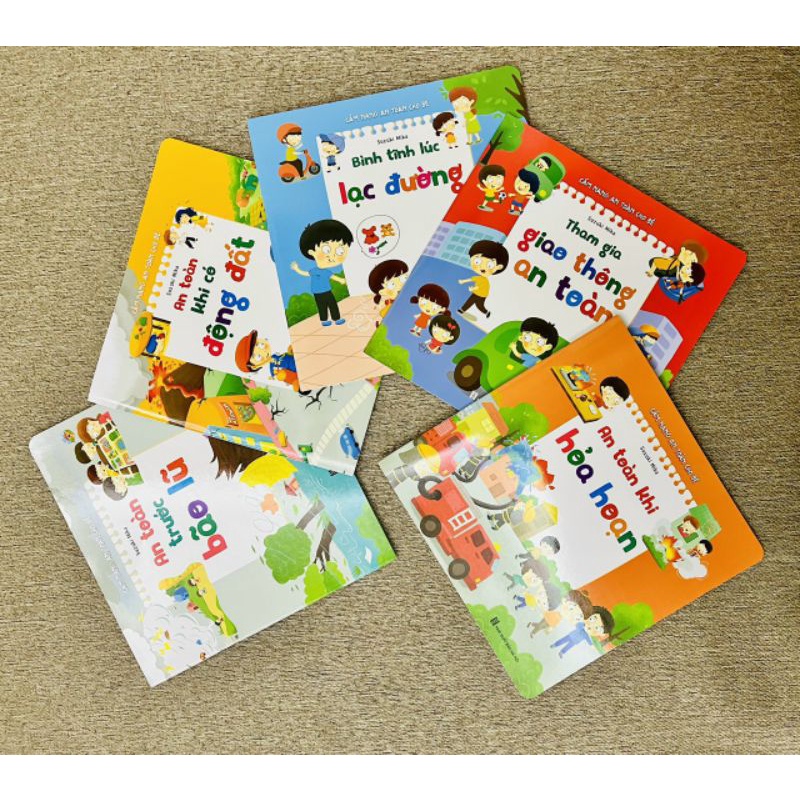 CẨM NANG VỀ AN TOÀN. Trọn bộ 6 chủ đề mới nhất cho bé
