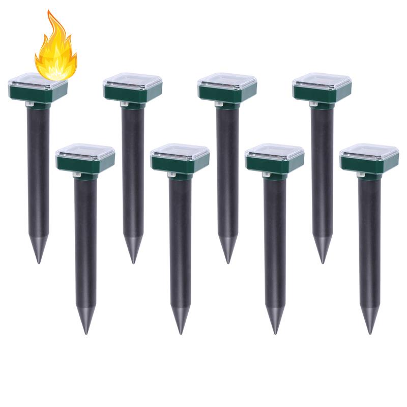 Set 8 Thiết Bị Xua Đuổi Rắn/ Rắn Sử Dụng Năng Lượng Mặt Trời Cho Hoạt Động Ngoài Trời