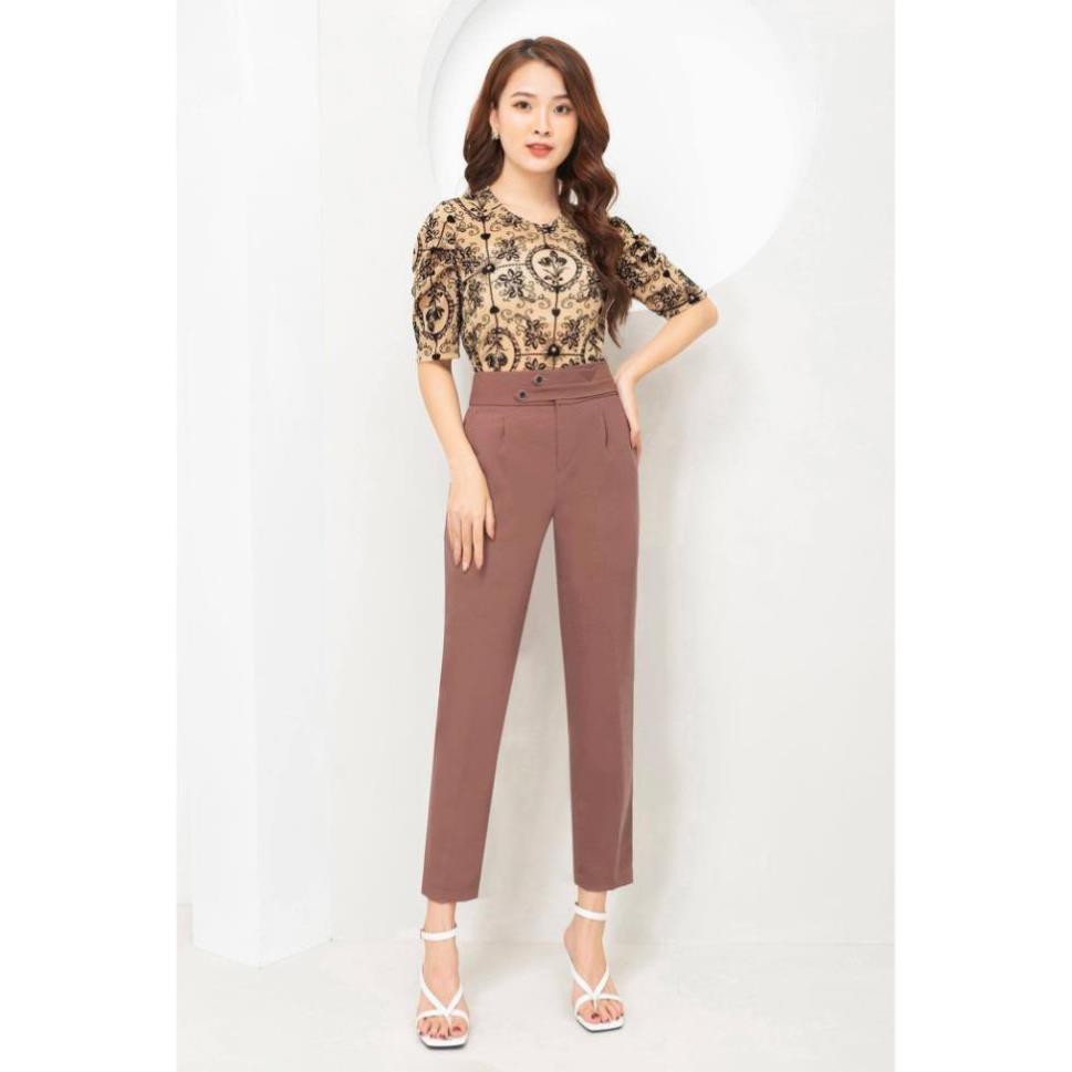 Quần Công Sở Thiết Kế VNXK Cao Cấp QD23 - Quần Tây Nữ Dạng Baggy Mango Ý Phối Đai Sang Trọng - TINI Shop | BigBuy360 - bigbuy360.vn