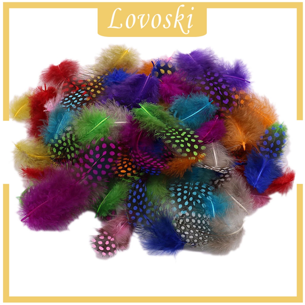 [Lovoski] 50 Lông Gà Nhuộm Màu Thủ Công DIY