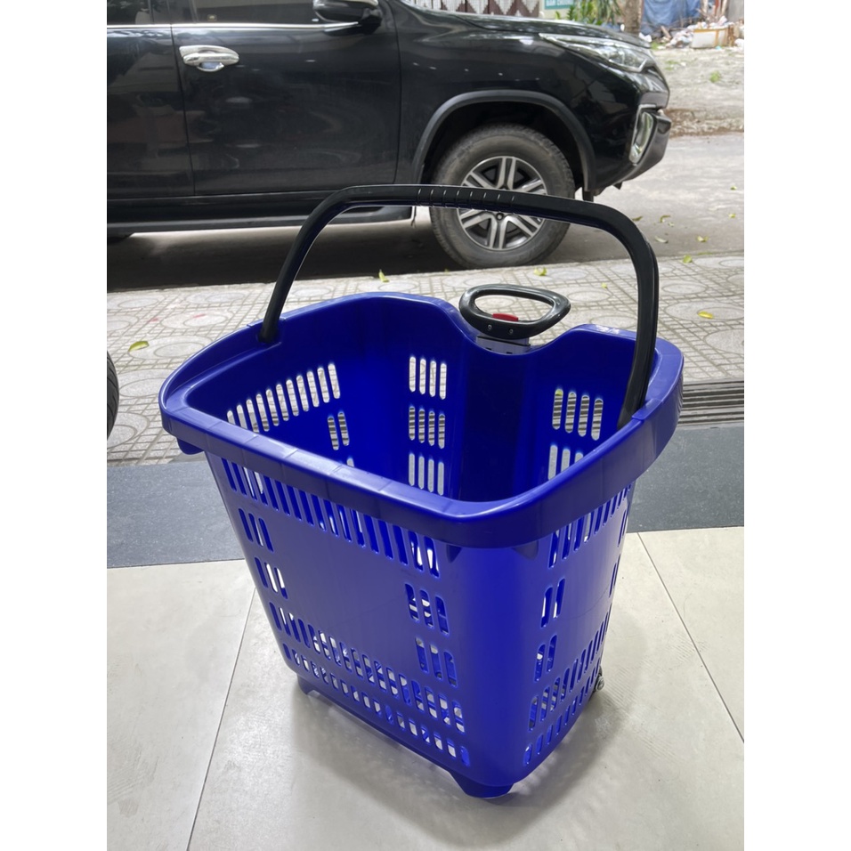Giỏ kéo siêu thị- tay rút