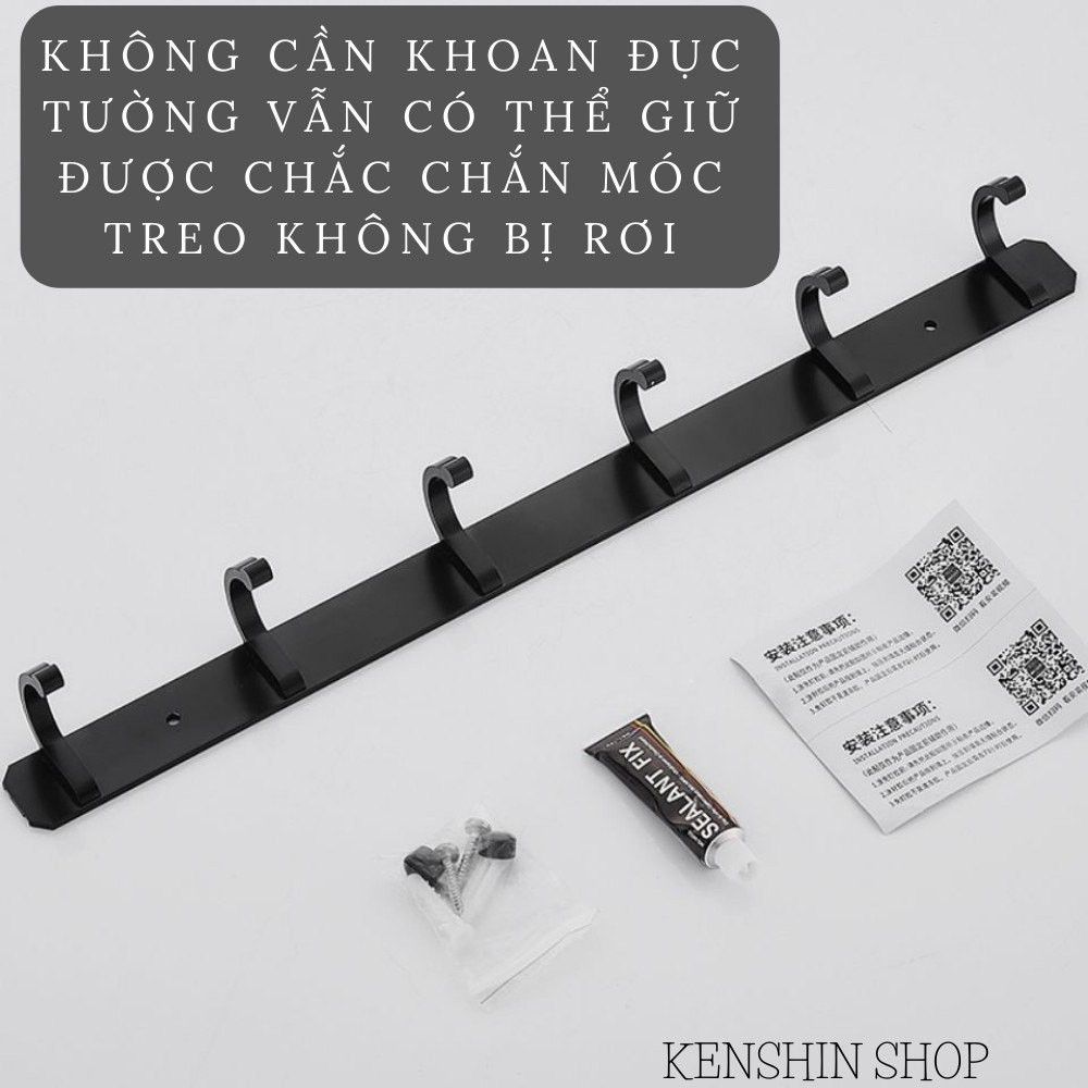 Móc treo quần áo, móc treo đồ không gỉ gắn tường KENSHIN SHOP