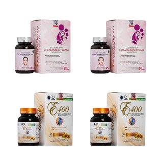 2 BỘ SẢN PHẨM LÀM ĐẸP (2 HỘP SẮC HỒNG ĐƠN +2 HỘP VITAMIN E400)