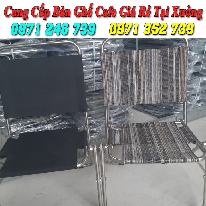 Bàn ghế xếp inox cafe cao cấp giá rẻ tại xưởng