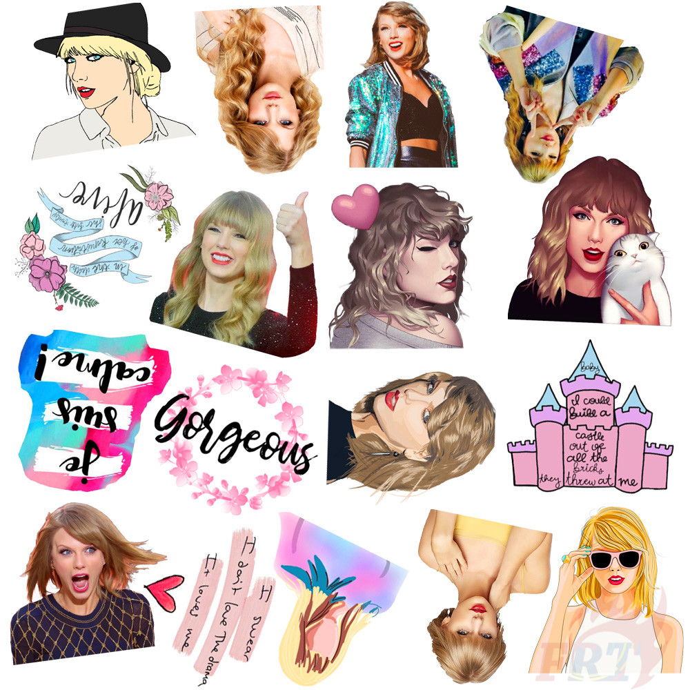 ❉ Taylor Swift - Series 03 Popular &amp; Country Music Singer Stickers ❉ 50Pcs/Set Superstar DIY Fashion Decals Doodle Stickers