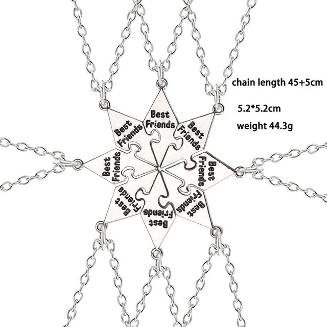 Set 7 Vòng cổ Ghép Hình Best Friend Sisters Good Friend Thời Trang