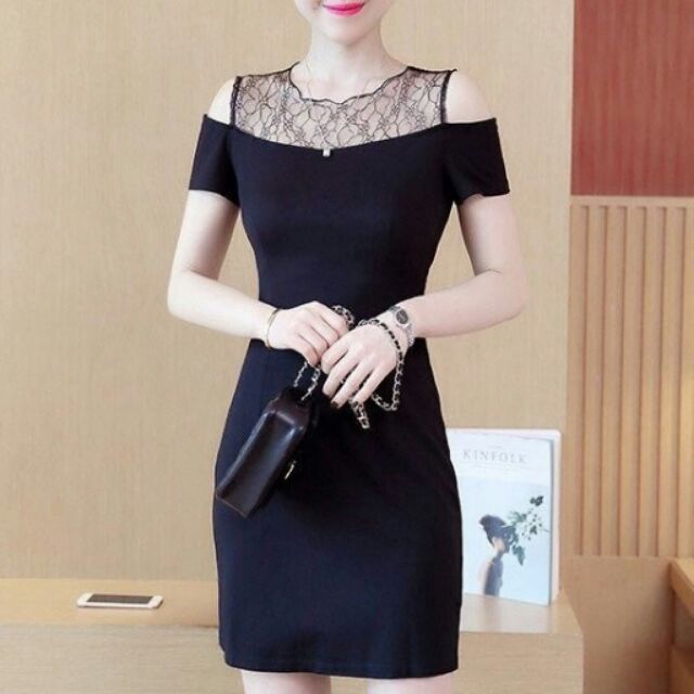 Đầm ôm kèm khăn voan hoa