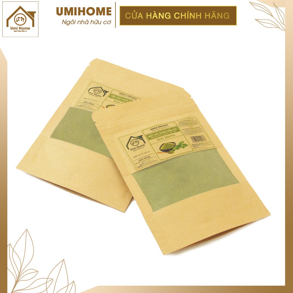 Bột Trà Xanh hữu cơ UMIHOME nguyên chất | Green tea powder 100% Organic | BigBuy360 - bigbuy360.vn