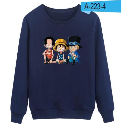 Áo Sweater Cotton Size Lớn In Họa Tiết One Piece Thời Trang Unisex Size S-3Xl
