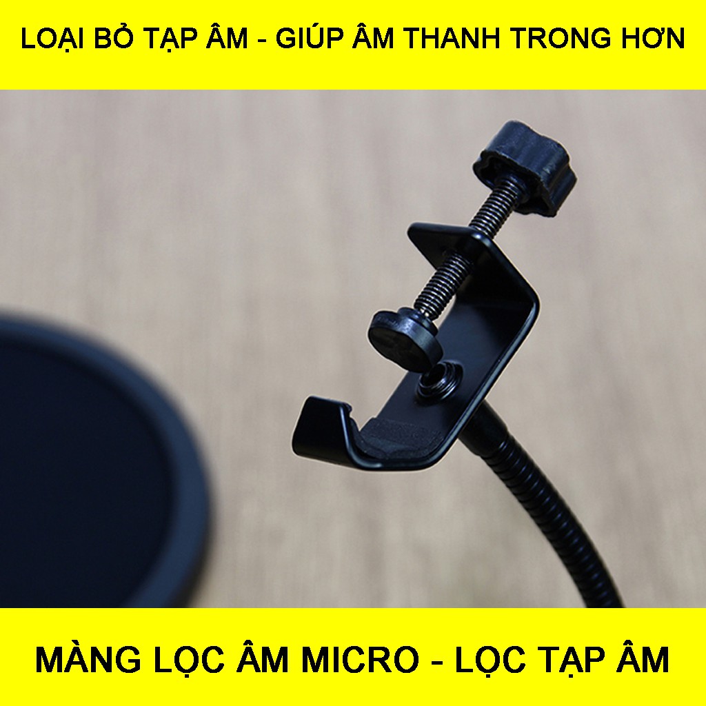 MÀNG LỌC ÂM MICRO Pop filter LỌC TẠP ÂM CHO CÁC BỘ MIC THU ÂM