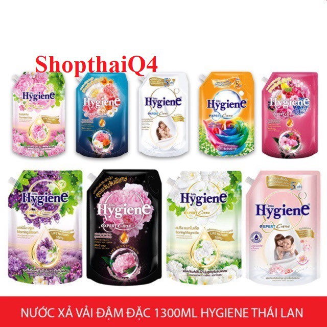 (ĐỦ MÀU) Nước xả Hygiene túi 1300ml Thái Lan HSD 2022